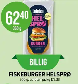 Kiwi LOFOTEN Fiskeburger helsprø tilbud