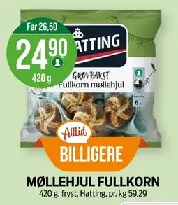Kiwi HATTING Møllehjul fullkorn tilbud