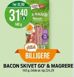 Kiwi GILDE Bacon skivet go' & magrere tilbud