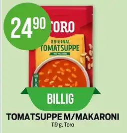 Kiwi TORO Tomatsuppe m/makaroni tilbud