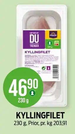 Kiwi PRIOR Kyllingfilet tilbud
