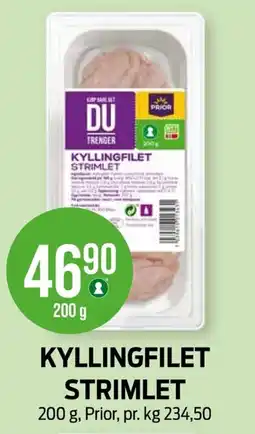 Kiwi PRIOR Kyllingfilet strimlet tilbud