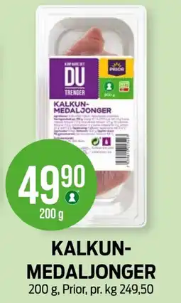 Kiwi PRIOR Kalkun- medaljonger tilbud