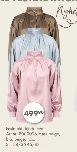 Festdrakt skjorte Eva