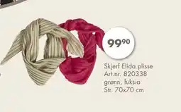 Sparkjøp Skjerf Elida plisse tilbud