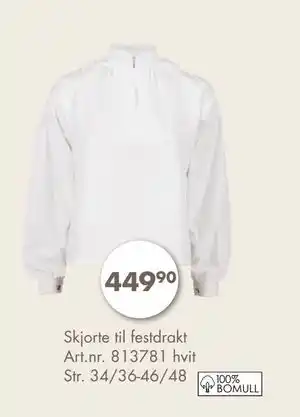 Skjorte til festdrakt