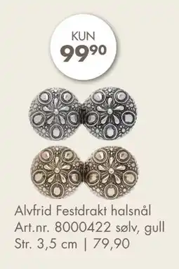 Sparkjøp Alvfrid Festdrakt halsnål tilbud
