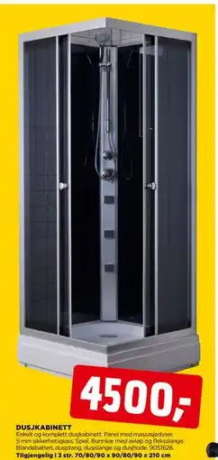 jem & fix DUSJKABINETT tilbud