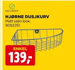 jem & fix HJØRNE DUSJKURV tilbud