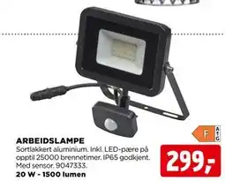 jem & fix ARBEIDSLAMPE tilbud