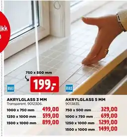 jem & fix AKRYLGLASS 3 MM tilbud