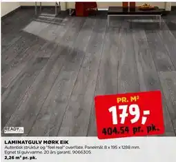 jem & fix LAMINATGULV MØRK EIK tilbud