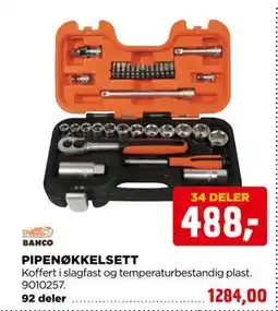 jem & fix PIPENØKKELSETT tilbud