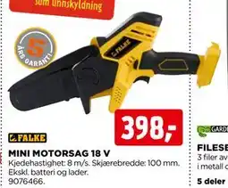 jem & fix MINI MOTORSAG 18 V tilbud