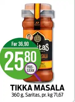 Kiwi Saritas Tikka masala tilbud