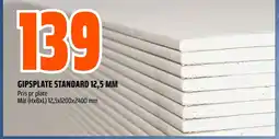 Coop Obs Gipsplate standard 12,5 mm tilbud