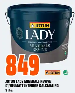 Coop Obs Jotun Lady minerals revive 01/helmatt interiør kalkmaling tilbud