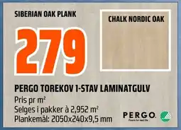 Coop Obs Pergo Torekov 1-stav laminatgulv tilbud