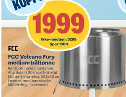 Coop Byggmix FCC Volcano Fury medium båltønne tilbud