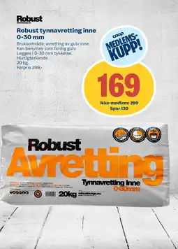 Coop Byggmix Robust tynnavretting inne 0-30 mm tilbud
