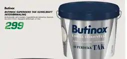 Coop Byggmix Butinox Superdekk tak 02/helmatt interiørmaling tilbud