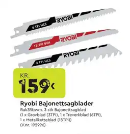 Mekk Ryobi Bajonettsagblader tilbud