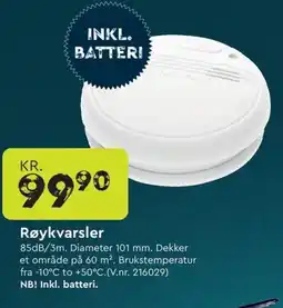 Mekk Røykvarsler tilbud