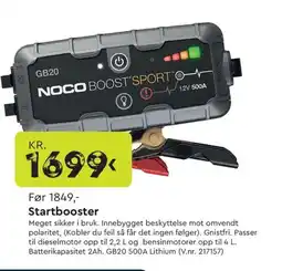 Mekk Startbooster tilbud
