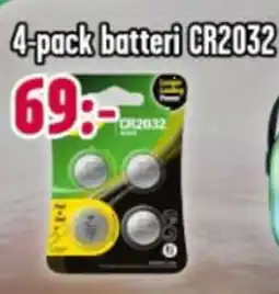 Teknikmagasinet 4-pack batteri CR2032 tilbud
