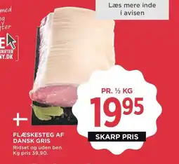 Meny Flæskesteg af dansk gris tilbud
