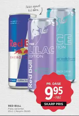Meny Red bull tilbud