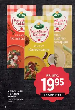 Meny Karolines køkken suppe tilbud