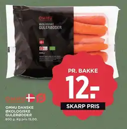 Meny OMHU Danske økologiske gulerødder tilbud