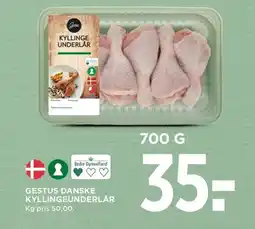 Meny GESTUS Danske kyllingeunderlår tilbud