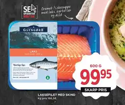 Meny Laksefilet med skind tilbud