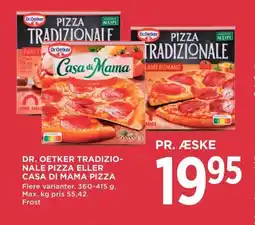 Meny DR. OETKER Tradizio- nale pizza eller casa di mama pizza tilbud