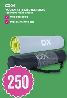 Sport Outlet Yogamatte med bærebag tilbud