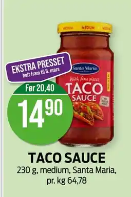 Kiwi TACO SAUCE tilbud