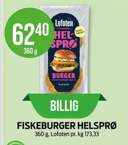 Kiwi FISKEBURGER HELSPRØ tilbud