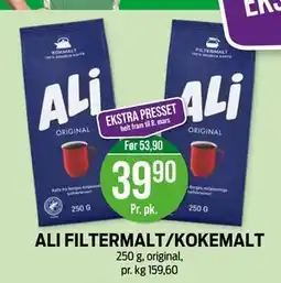 Kiwi ALI FILTERMALT/KOKEMALT tilbud