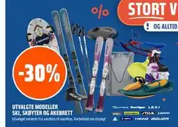 Coop Obs UTVALGTE MODELLER SKI, SKØYTER OG AKEBRETT tilbud