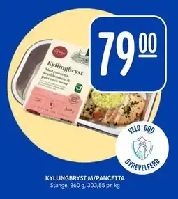 Rema 1000 KYLLINGBRYST M/PANCETTA tilbud