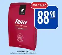 Rema 1000 HELE BØNNER KAFFE tilbud