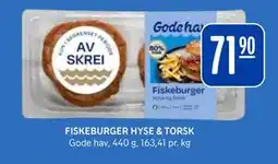 Rema 1000 FISKEBURGER HYSE & TORSK tilbud