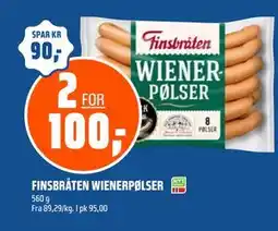 Coop Obs FINSBRÅTEN WIENERPØLSER tilbud