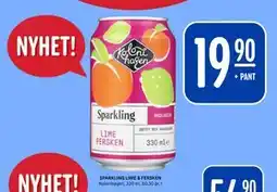 Rema 1000 SPARKLING LIME & FERSKEN tilbud