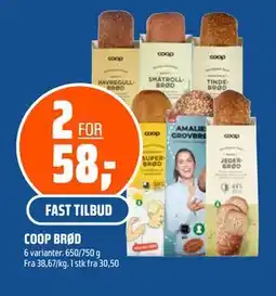 Coop Obs COOP BRØD tilbud