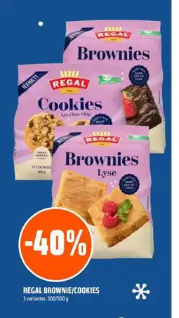Coop Obs REGAL BROWNIE/COOKIES tilbud
