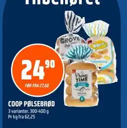 Coop Obs COOP PØLSEBRØD tilbud