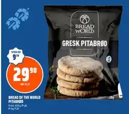 Coop Obs BREAD OF THE WORLD PITABRØD tilbud